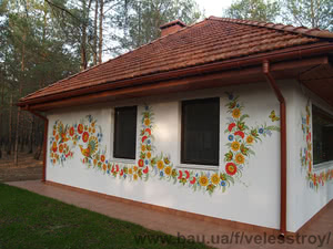 Художественная роспись фасадов украинских домов &mdash; Велес-Строй